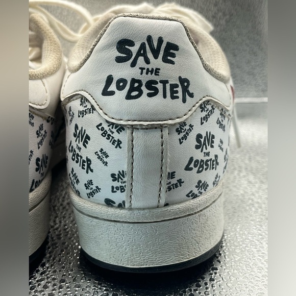 Adidas x Philip Colbert Save The Lobsters Superstar White Black Sneakers Sz 7 - Picture 10 of 16